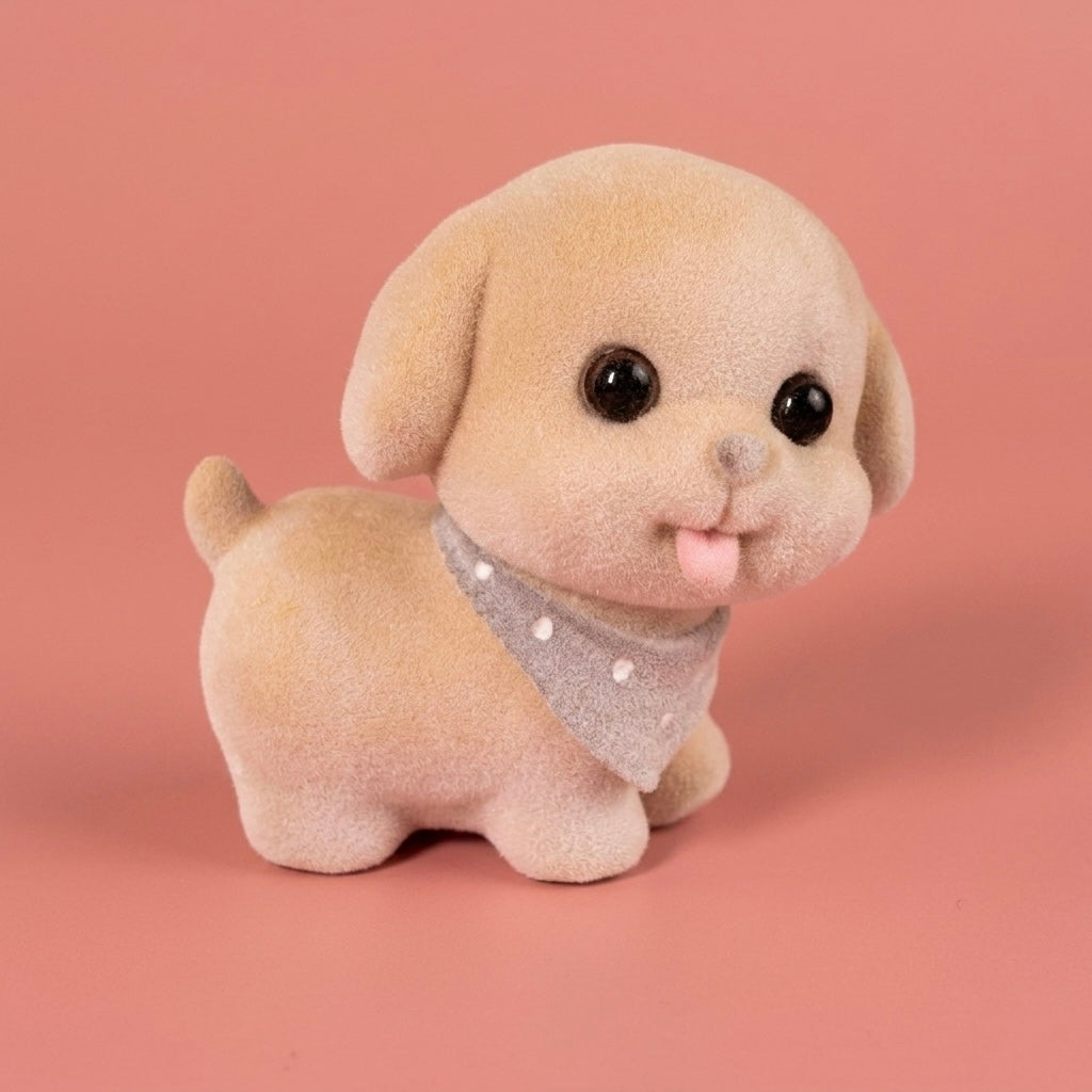 Cute Puppy Resin Showpiece Mini Dog Figurine for Home Decor