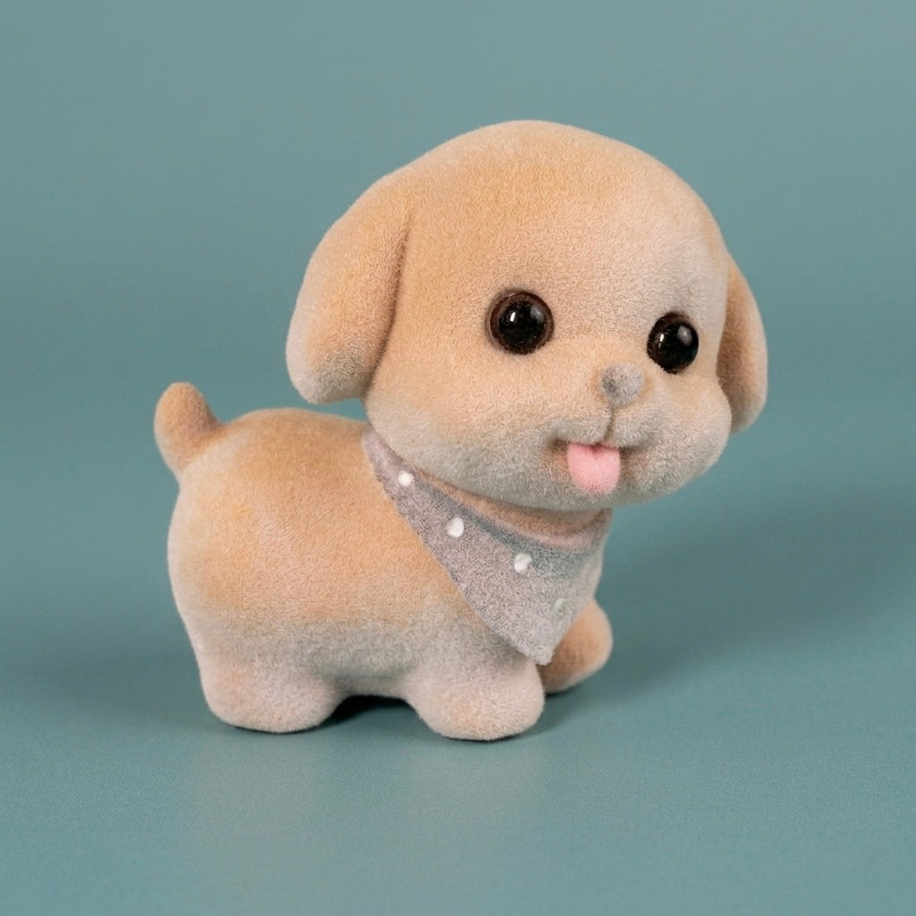 Cute Puppy Resin Showpiece Mini Dog Figurine for Home Decor