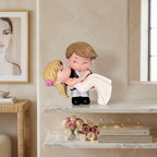 Mini Wedding Couple Resin Showpiece Bride & Groom Figurine