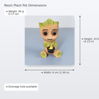 Baby Groot Resin Planter – Cute Mini Succulent Pot for Desk & Home Décor