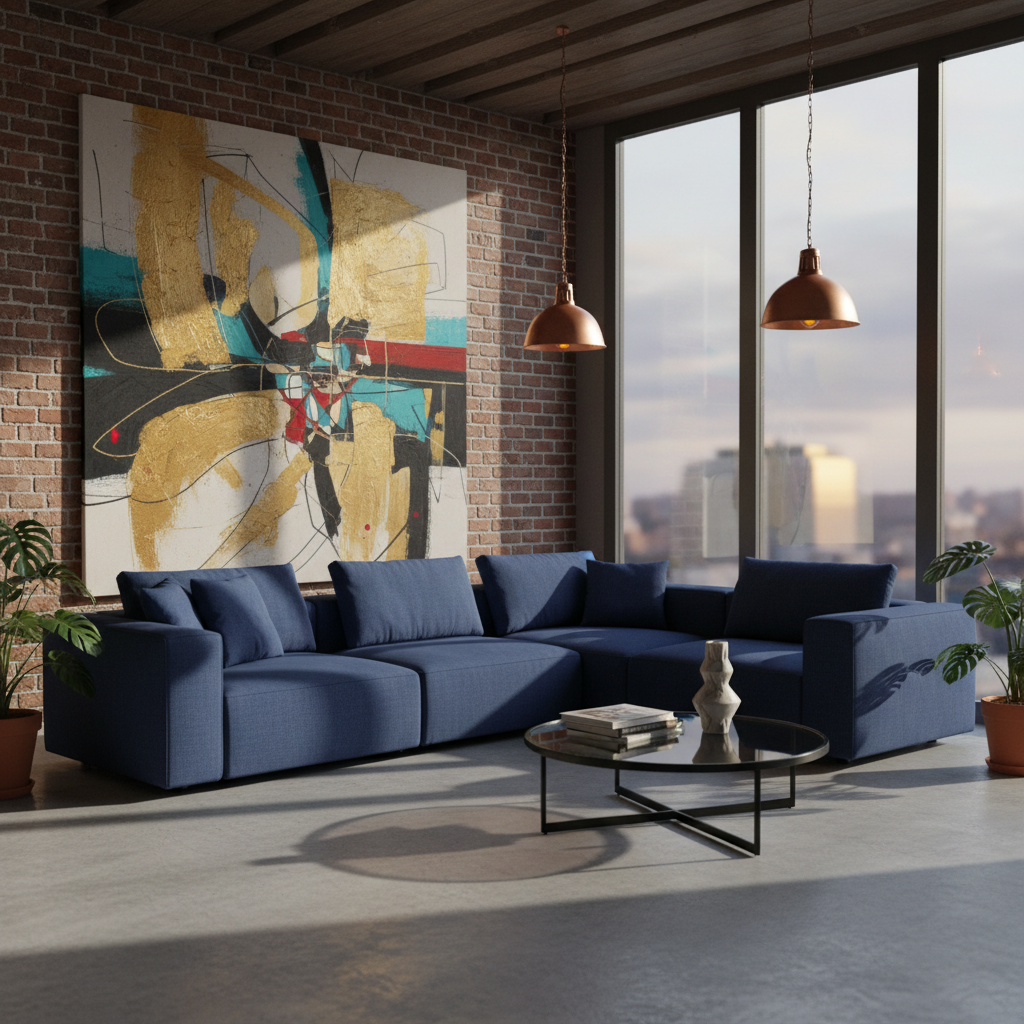 Contemporary modular sofa